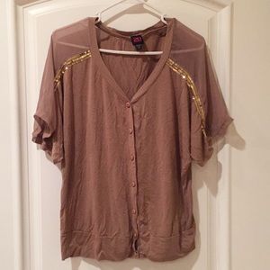 🎊2b Bebe button down blouse